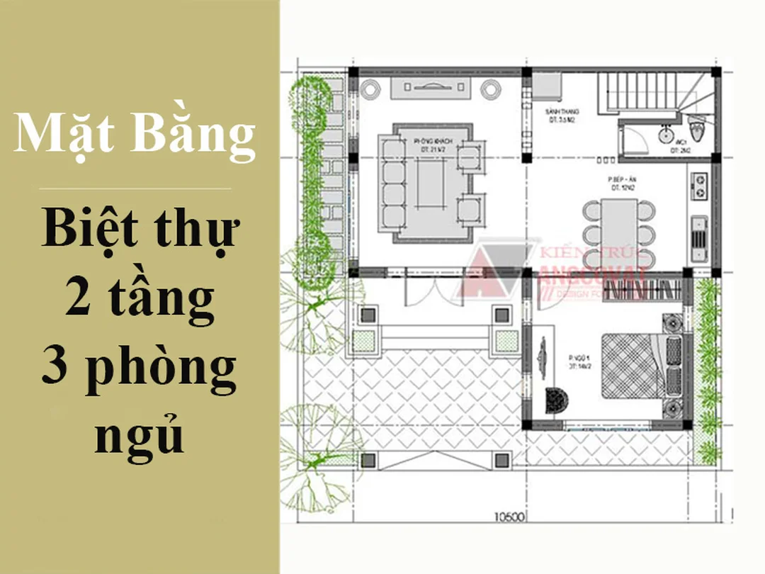 Bản vẽ nhà 2 tầng 3 phòng ngủ với mặt bằng tầng 1 và tầng 2 Bản vẽ nhà 2 tầng 3 phòng ngủ với mặt bằng tầng 1 và tầng 2
