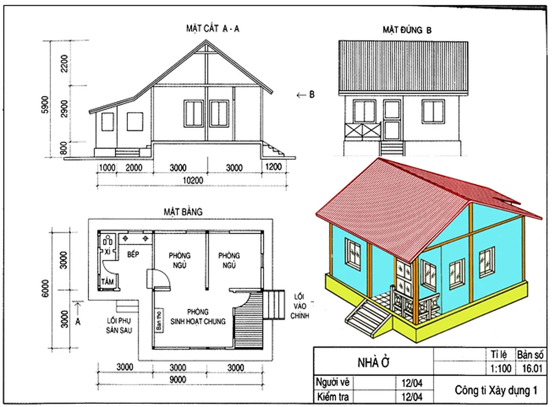 Bản vẽ nhà đơn giản mặt bằng nhà ở bản vẽ nhà đơn giản thể hiện mặt bằng tổng thể
