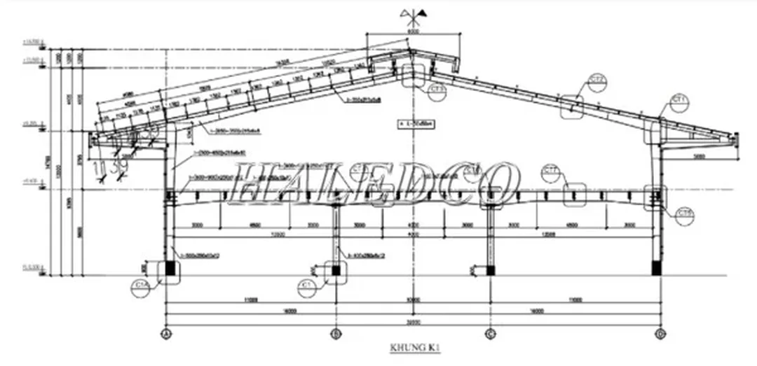 Bản vẽ nhà xưởng đơn giản bản vẽ nhà xưởng đơn giản dùng để ước tính khối lượng thi công