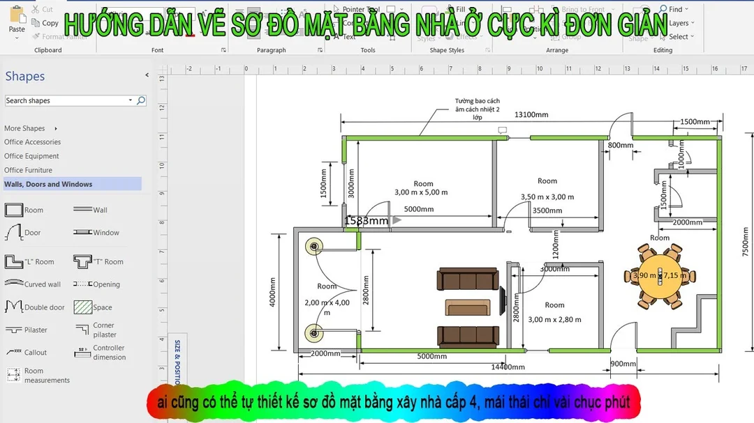trong bản vẽ nhà mặt bằng thể hiện minh họa đọc bản vẽ kiến trúc