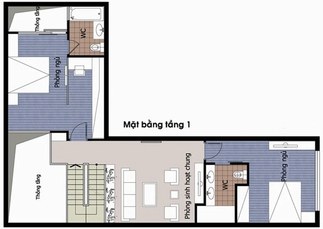 phong thủy nhà chữ l với mặt bằng nhà khuyết góc cần kiểm tra