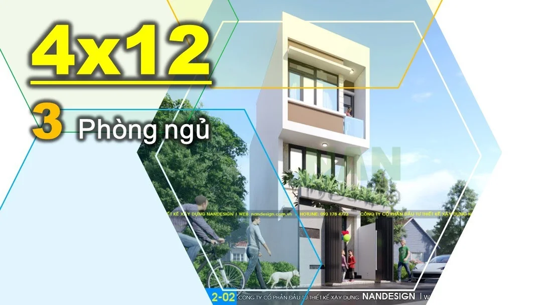 Video mẫu nhà 1 trệt 1 lửng 1 lầu 4x12 hiện đại